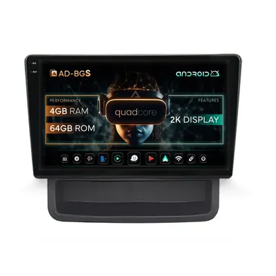 Navigatie 2K Opel Vivaro Renault Trafic (2010-2014), Android, S-Quadcore 4GB RAM + 64GB ROM, 10.36 Inch - AD-BGS100042K+AD-BGRKIT392