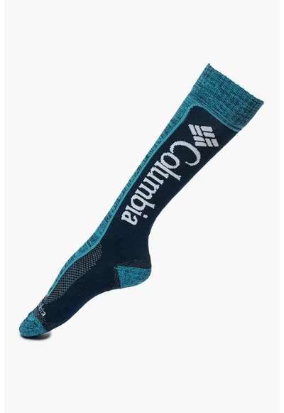 Sosete lungi unisex pentru trekking si drumetii Thermolite - Albastru petrol/Bleumarin