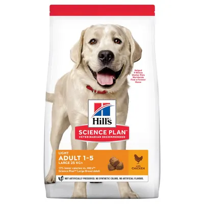 Hills SP Canine, hrana uscata light, pentru caini adulti de talie mare, 14 kg