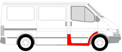 Prag lateral dreapta potrivit FORD TRANSIT 1991-2000