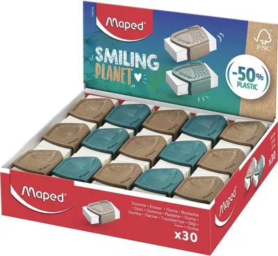 Radieră Maped - Smiling Planet, asortiment