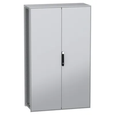 Dulap modular, cu montaj pe pardoseala, PanelSeT SFN, din otel decarbonizat(verde), 2000x1200x500mm, IP55, cu placa de montaj, 2 usi
