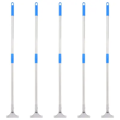Gossi manere pentru racleta de podea 5 buc. 119,5 cm otel si plastic