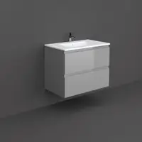 Mobilier suspendat incastrabil pentru lavoar, Joy, 80 cm gri, Rak