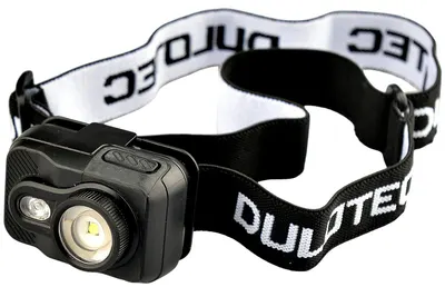 Lanternă frontală Dulotec - BH4R, cu sursă de alimentare hibridă