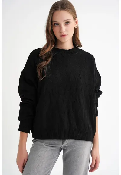 Pulover dama - Tricot - Negru