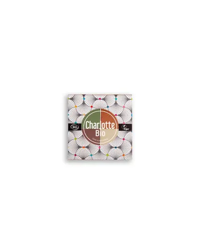 Fard bio pentru pleoape paleta in 4 culori cu Acid Hialuronic si Castravete Vegetal, 5.6g, Charlotte Bio