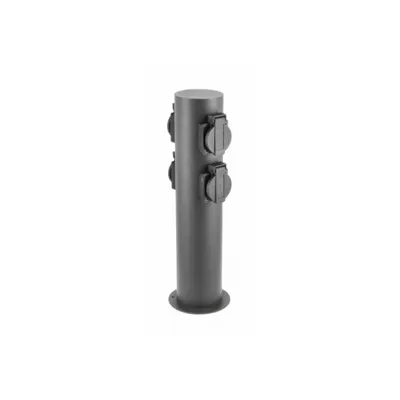 Corp de iluminat pentru exterior - Garden post CORTA-P 36, IP54, AC220-240V, 50-60Hz, 4*Schucko socket, max.3500W, post, graphite