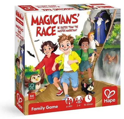 Joc de masă pentru copii Hape - Magicians' Race, 84 piese