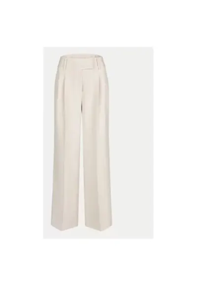 Pantaloni dama - 303698324 - Poliester - Bej - Bej