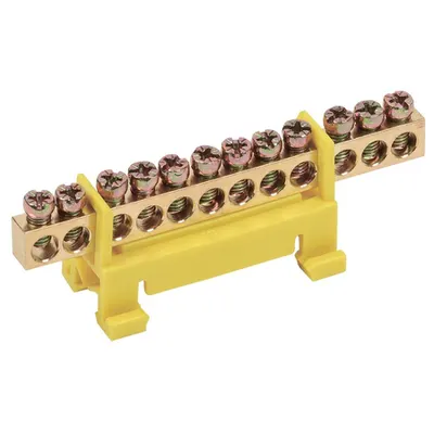 Neutral bus bar with DIN-Izolator of “Bearing” type SHNI-6x9-12-S-ZH