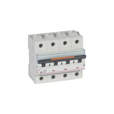 Siguranta automata MCB - DX³ - 25 kA - 4P 400 V~ - 63 A - D curba