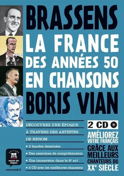 La France des années 50 en chansons - Bande dessinée + 2 CD - Paperback brosat - Tohm, Youmna