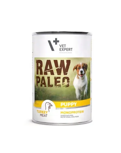 VETEXPERT RAW PALEO Puppy cu carne de curcan 400 g