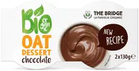 Desert organic din ovăz cu ciocolată, 2 x 130 g, The Bridge