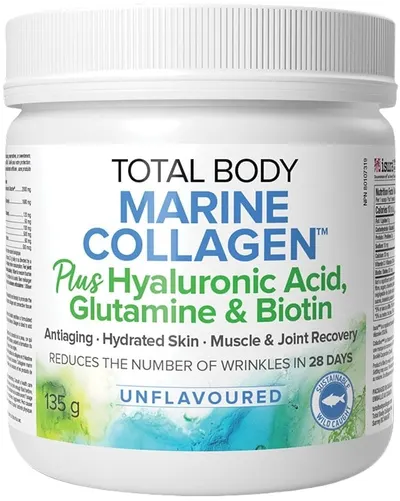 Total Body Marine Collagen, fără gust, 135 g, Natural Factors
