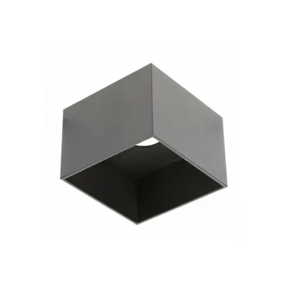 Spot - Ceiling fixture SAKURA,alum.,120x120x85,IP20,ES111,GU10,square,black