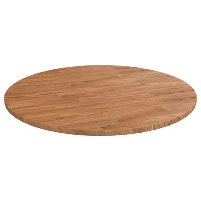 vidaXL Blat de masă rotund maro deschis Ø70x1,5 cm lemn stejar tratat