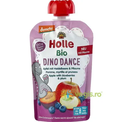 Piure de Mere pentru Copii +6 Luni cu Afine si Prune fara Zahar Ecologic/Bio 100g