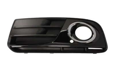 Grila bara Fata Stanga cu orificii proiector ceata, plastic, crom negru potrivit AUDI Q5 10.08-05.17 11.08-06.12