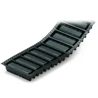 THR male header; 1.0 x 1.0 mm solder pin; angled; in tape-and-reel packaging; Pin spacing 7.5 mm; 5-pole; black