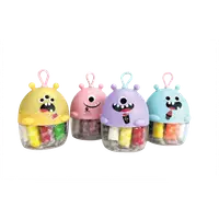 Miniset de modelaj cu 10 culori de plastilina usoara Monstruleti Portocaliu
