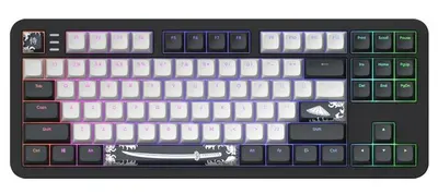 Tastatură mecanică Dark Project - ALU87B Bushido, G3MS Moonstone, RGB, negru