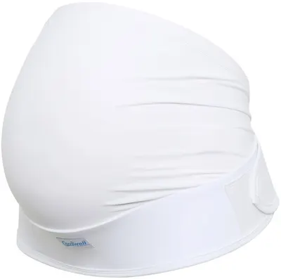 Centură reglabilă fără cusături Carriwell - Mărime L/XL, albă
