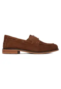 Pantofi dama - piele naturala - maro - varf rotund -