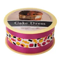 Bandă decorativă Cake Dress, pentru torturi și prăjituri, 4.5cm x 20m, Candy Roz