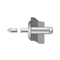 Pop-nituri Cap Lat Aluminiu Otel-4 X 10
