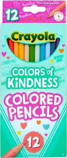 Creioane colorate Crayola - Colours of Kindness, 12 culori