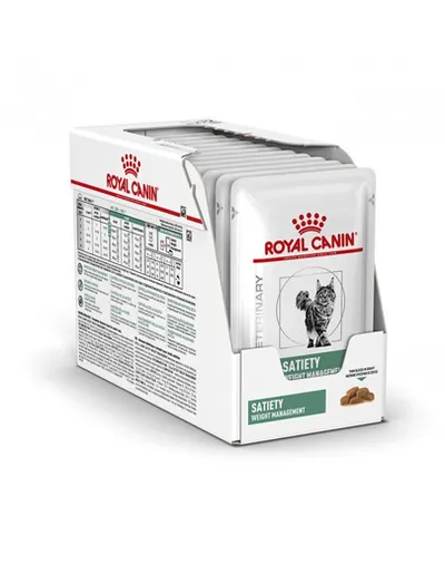 ROYAL CANIN Cat Satiety Feline 12 x 85 g hrana umeda dietetica pentru pisici adulte supraponderale/obeze
