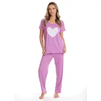 Pijama dama AP2527 lila heart, Andana | marimea S