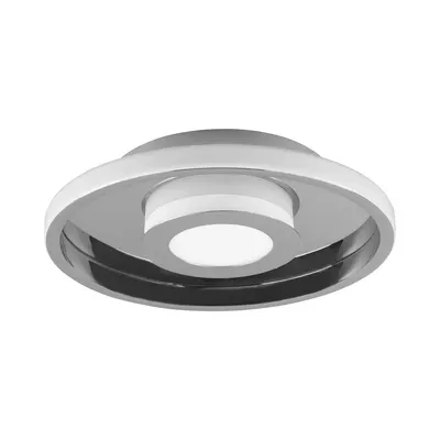 Plafonieră argintiu-lucios LED din metal ø 30 cm Ascari – Trio
