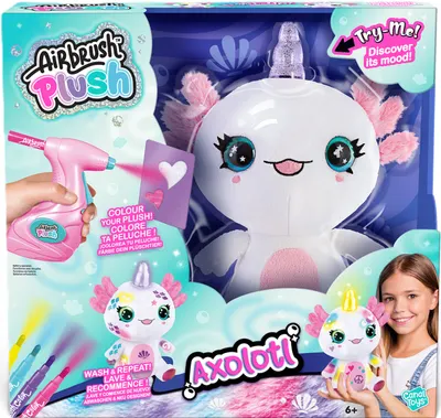Set creativ Canal Toys - Colorează o jucărie de pluș, axolotl