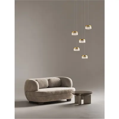 Lampa suspendata BION Alama aurie & Acrylic LED 32W 220-240V 1993Lm 3000K IP20