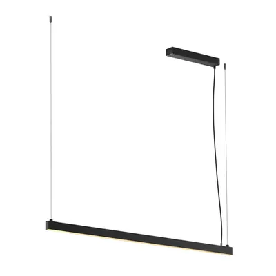 Lampa suspendata, lustra AROSA pandantiv, 1,25m negru, triac, PD, cu LED-uri de interior pandantiv, negru, 3000K