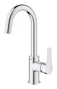 Baterie lavoar Grohe Eurosmart 23537003, marimea L, pivotanta, monocomanda, cartus ceramic, ventil cu tija, Crom lucios