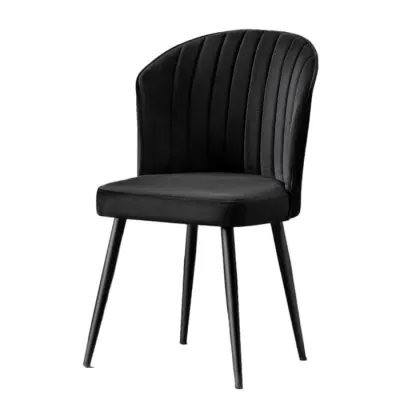 Set 4 scaune RUBI, negru, 52x42x85 cm