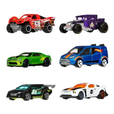 Set 6 masini, Hot Wheels, Silver Series, Legends, 1:64, JLB24