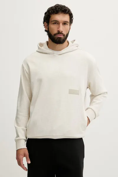 BOSS Green hanorac cu glugă pentru bărbați cu bumbac SW_Hoodie
