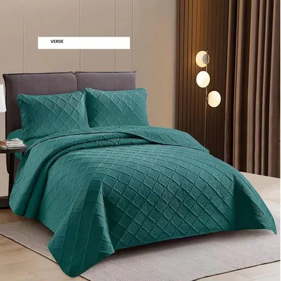 Set cuvertura cu fata de perna UNI 1 persoana verde 160x230 cm, Ralex | 1 buc