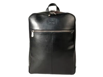 Rucsac din piele laptop 40x30x14 cm, Exactive Exacompta 17637E, negru