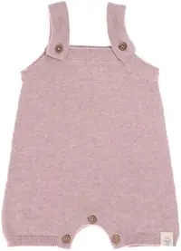 Salopeta pentru bebeluși Lassig - Cozy Knit Wear, 74-80 cm, 7-12 luni, roz