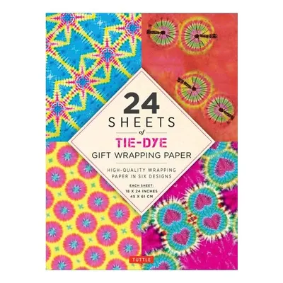 Tie-Dye Gift Wrapping Paper - 24 Sheets 18 X 24 (45 X 61 Cm) Wrapping Paper