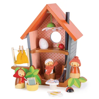Casuta pentru pasari, din lemn premium, Tender Leaf Toys