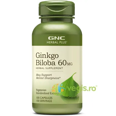 Ginkgo Biloba 60mg Herbal Plus 100cps