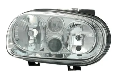 Far dreapta potrivit VW GOLF 4 - (H1/H3/H7, reglaj electric, fundal cromat)