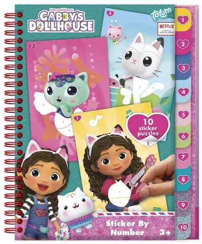 Autocolante pentru lipire după numere Totum - Gabby′s Dollhouse